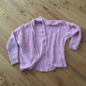 Girls open front sweater